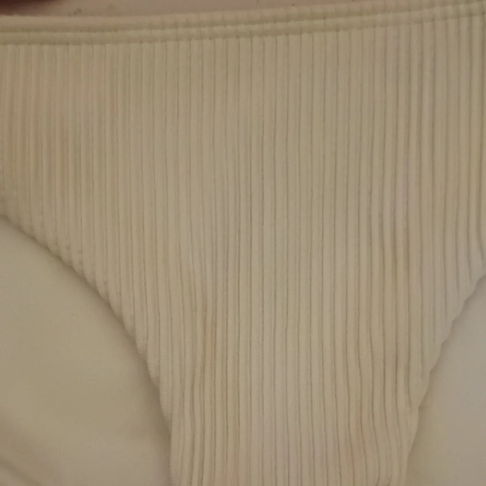 Pink and White Ribbed Bikini Set - Picture 3 of 5